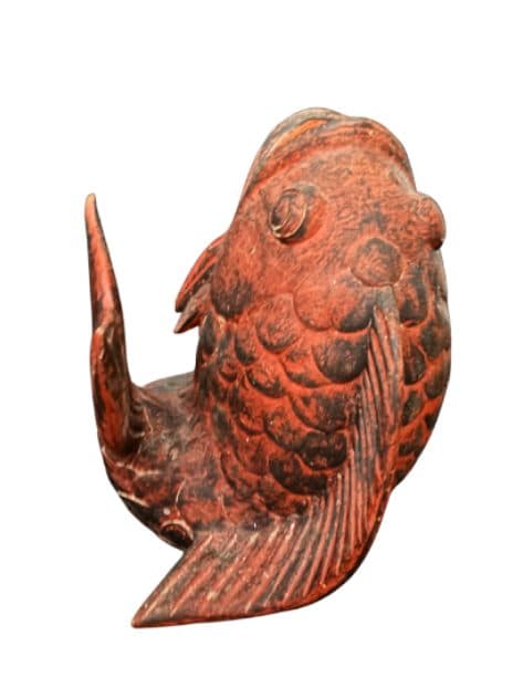 Vintage Terracotta Koi Fish