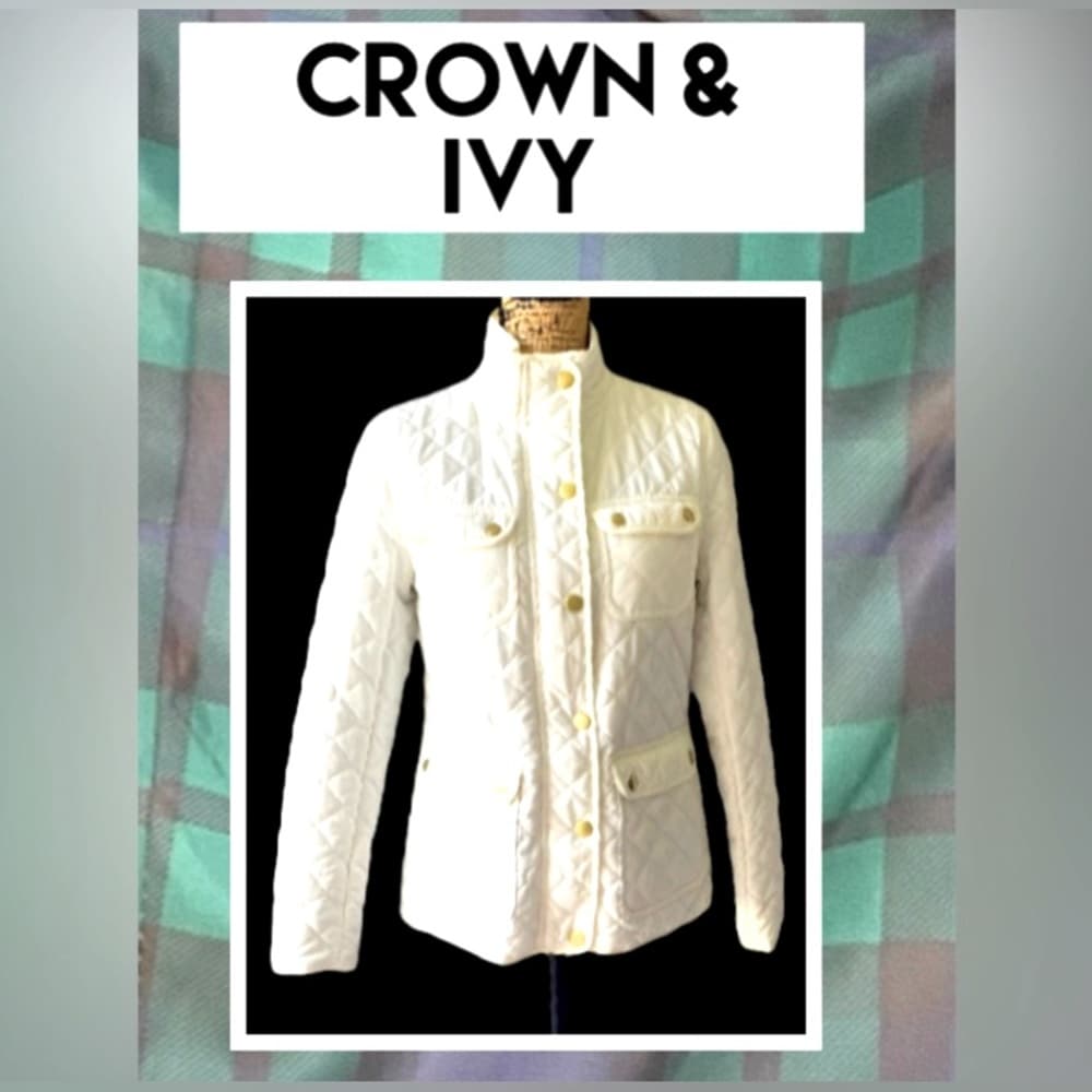 CROWN & IVY WHITE JACKET