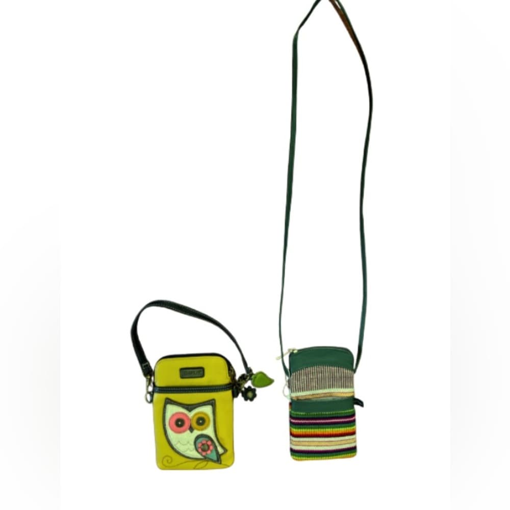 Green and Yellow Crossbody Bag Set