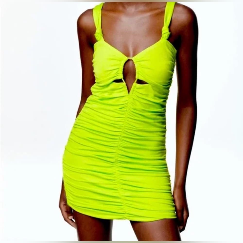 ZARA EXPOSED MINI DRESS
