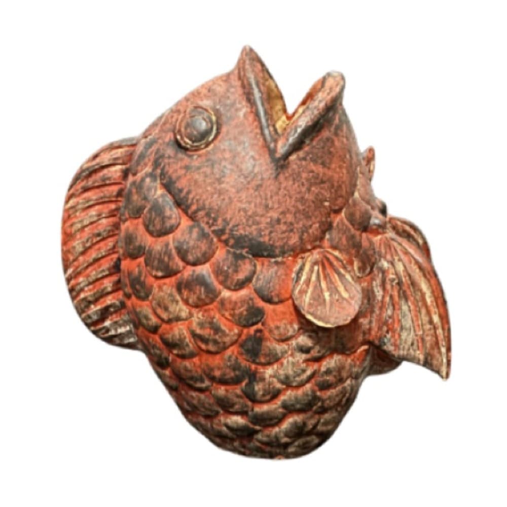 1970’s Terracotta Coy Fish Sculpture