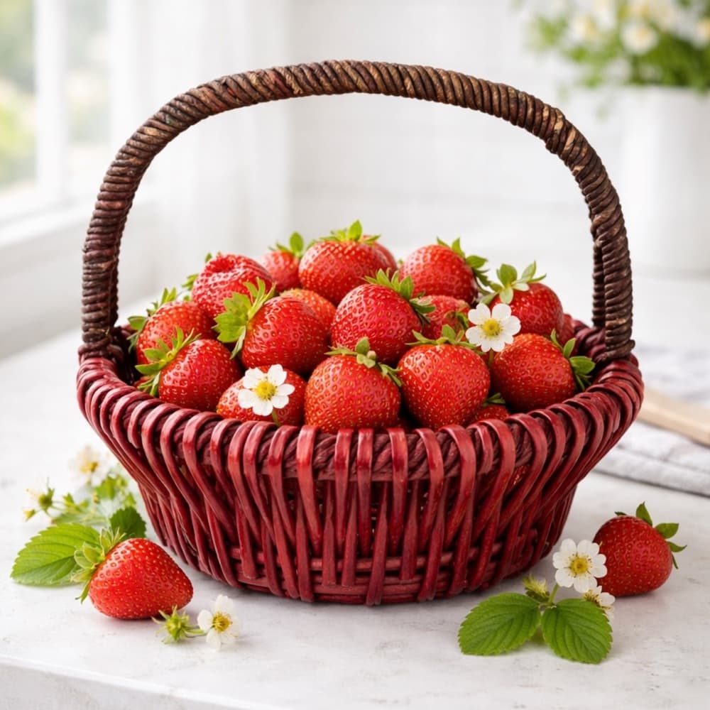Hand-woven Wicker Basket