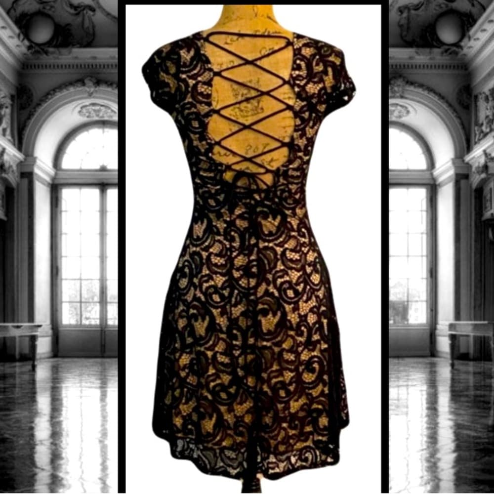 MARU BLACK LACE DRESS