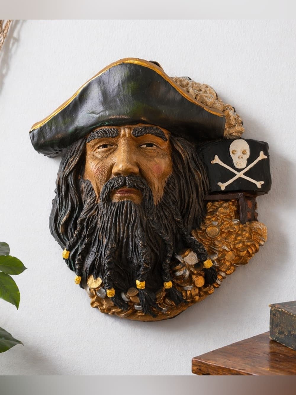 Pirate Nautical Wall Decor – Rustic Coastal Beach House Accent