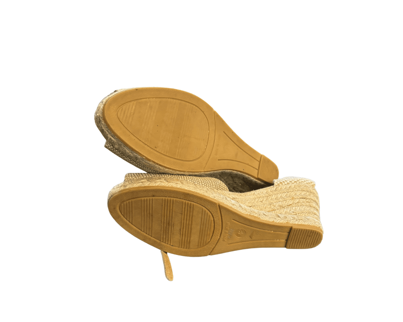 Kanna Espadrille Wedges Size 8 | Made in Spain Raffia Sandals photo 4