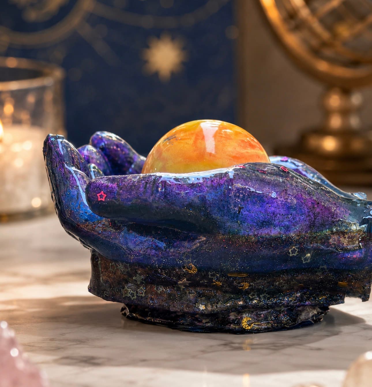 Galaxy Hands — One-of-a-Kind Celestial Resin Art photo 2