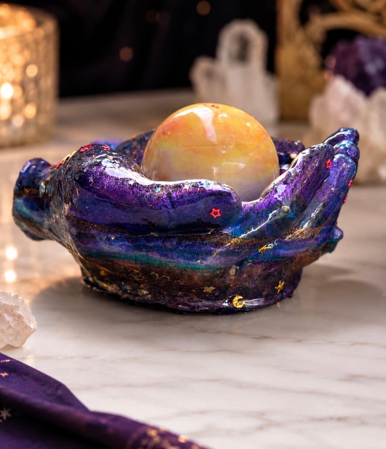Galaxy Hands — One-of-a-Kind Celestial Resin Art photo 3